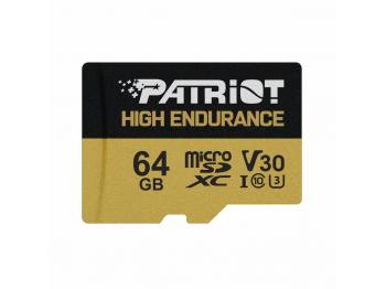 Thẻ nhớ Patriot EP MicroSDHC V30 High Endurance - Độ bền cao 64GB