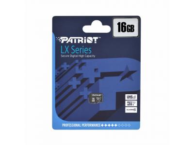 Thẻ nhớ Micro SDXC Patriot Cao cấp LX C10 16GB Chính Hãng