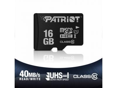 Thẻ nhớ Micro SDXC Patriot Cao cấp LX C10 16GB Chính Hãng