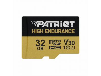 Thẻ nhớ Patriot EP MicroSDHC V30 High Endurance - Độ bền cao 32GB