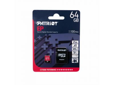 Thẻ nhớ Patriot MICRO SDXC V30 A1 64GB - EP Series